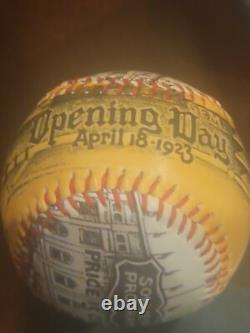 John sterling signed new york yankees commemorative baseball ball yankee stadium