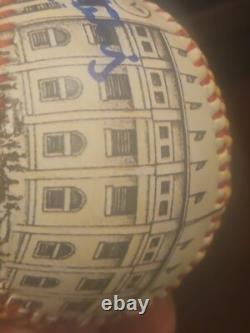 John sterling signed new york yankees commemorative baseball ball yankee stadium