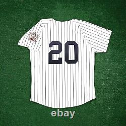 Jorge Posada 1998 New York Yankees Cooperstown Jersey Yankee Stadium 75th Patch