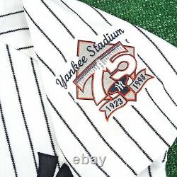 Jorge Posada 1998 New York Yankees Cooperstown Jersey Yankee Stadium 75th Patch