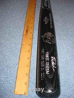 Jorge Posada New York Yankees Black Replica Baseball Bat SGA 2004 Louisville