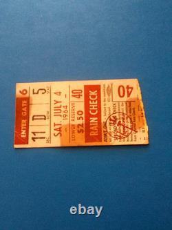 July 4,1964, Vintage Yankees Ticket Stub, MANTLE Hits 3HR, vs MINNESOTA TWINS