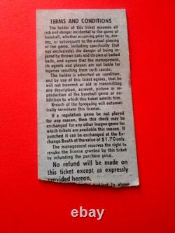 July 4,1964, Vintage Yankees Ticket Stub, MANTLE Hits 3HR, vs MINNESOTA TWINS