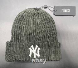 Kith And New Era For New York Yankee Knit Beanie Stadium Green Brand New