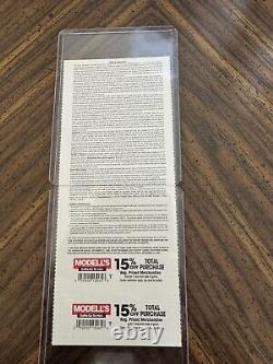 Last Game Played at Yankee Stadium Ticket 9/21/2008 Loge Boz MVP Rare Yankees