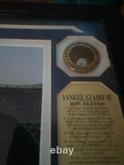 Limited Edition New York Yankees Stadium Framed With2 24kt Overlay Medallions
