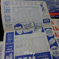 Lot of (10) 1950-1962 New York Yankees Stadium Programs/Scorecard Scored Good-VG