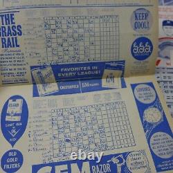 Lot of (10) 1950-1962 New York Yankees Stadium Programs/Scorecard Scored Good-VG