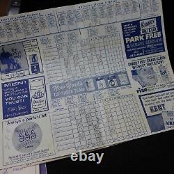 Lot of (10) 1950-1962 New York Yankees Stadium Programs/Scorecard Scored Good-VG