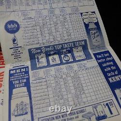 Lot of (10) 1950-1962 New York Yankees Stadium Programs/Scorecard Scored Good-VG