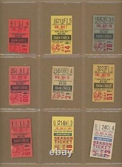 Lot of 11 Different 1978-1983 New York Yankees Ticket Stubs Yankee Stadium