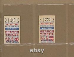 Lot of 11 Different 1978-1983 New York Yankees Ticket Stubs Yankee Stadium