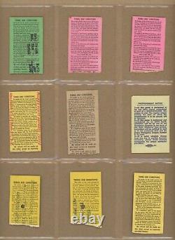 Lot of 9 1953 thru 1969 New York Yankees Ticket Stubs Yankee Stadium