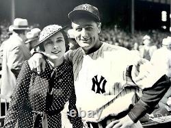 Lou Gehrig 1937 Yankee Stadium Photo Joseph Costa Ny Daily News Archives Type II
