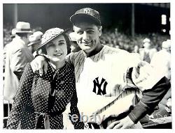 Lou Gehrig 1937 Yankee Stadium Photo Joseph Costa Ny Daily News Archives Type II