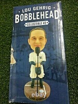 Lou Gehrig 2014 New York Yankees Luckiest Man Bobblehead Statue Figurine /m1201