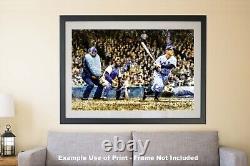 Lou Gehrig Batting New York Yankees Old Stadium 1MC1 Oil Painting Art Print
