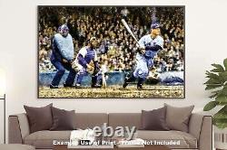 Lou Gehrig Batting New York Yankees Old Stadium 1MC1 Oil Painting Art Print