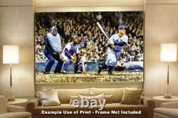 Lou Gehrig Batting New York Yankees Old Stadium 1MC1 Oil Painting Art Print