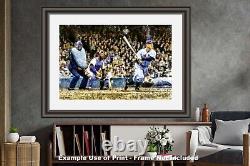 Lou Gehrig Batting New York Yankees Old Stadium 1MC1 Oil Painting Art Print