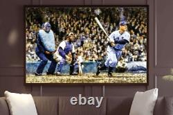 Lou Gehrig Batting New York Yankees Old Stadium 1MC1 Oil Painting Art Print