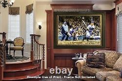 Lou Gehrig Batting New York Yankees Old Stadium 1MC1 Oil Painting Art Print
