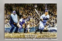 Lou Gehrig Batting New York Yankees Old Stadium 1MC1 Oil Painting Art Print