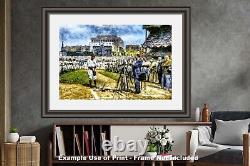 Lou Gehrig Farewell Address New York Yankees Old Stadium 1MC1 Painting Art Print