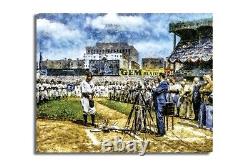 Lou Gehrig Farewell Address New York Yankees Old Stadium 1MC1 Painting Art Print