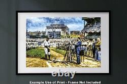 Lou Gehrig Farewell Address New York Yankees Old Stadium 1MC1 Painting Art Print