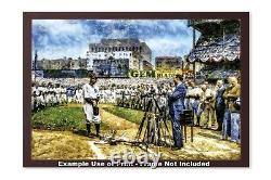 Lou Gehrig Farewell Address New York Yankees Old Stadium 1MC1 Painting Art Print