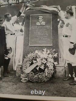 Lou Gehrig Yankee Stadium 1941 Monument Photo Babe Ruth New York Mlb Baseball