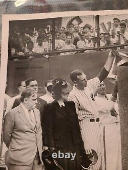Lou Gehrig Yankee Stadium 1941 Monument Photo Babe Ruth New York Mlb Baseball