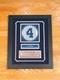 Lou Gehrig Yankee Stadium Monument Park Brick Framed With Retired #4 Steiner, Mlb