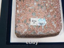 Lou Gehrig Yankee Stadium Monument Park Brick Framed with Retired #4 Steiner, MLB