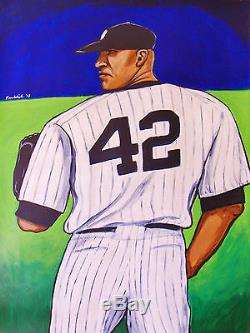 MARIANO RIVERA PAINTING new york yankees baseball pitcher world series stadium