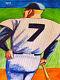 Mickey Mantle Print Poster Baseball New York Yankees Stadium World Series Bat