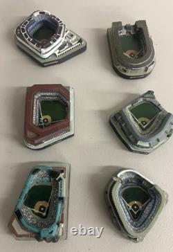 MLB Danbury Mint Lot of 6 Miniature Baseball Stadium Replica 2005 Yankees Fenway