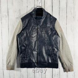 MLB Unused York Yankees Stadium Jacket Leather Size L Vintage Condition