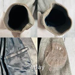MLB Unused York Yankees Stadium Jacket Leather Size L Vintage Condition