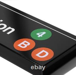 MTA Yankee Stadium Metal Subway Sign Black / O/S