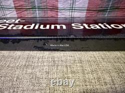 MTA Yankee Stadium Metal Subway Sign Black / O/S