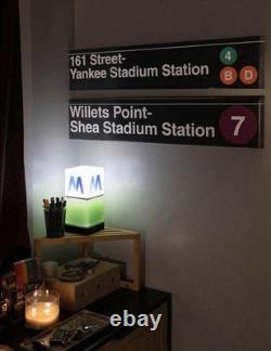 MTA Yankee Stadium Metal Subway Sign Black / O/S