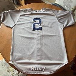 Majestic Authentic Derek Jeter Yankees Jersey All Star Stadium Patches Size 54