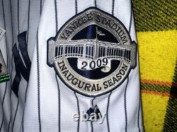 Majestic MLB Derek Jeter Jersey 2009 Yankee Stadium Inaugural Season Size 56