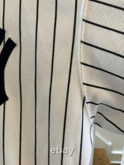 Majestic New York Yankees Babe Ruth #3 Pinstripe Jersey 2XL Yankee Stadium Patch