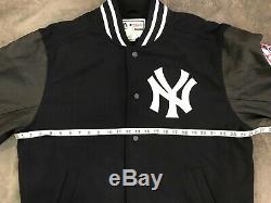 Men's New York Yankees Majestic Navy On-Field Varsity Jacket