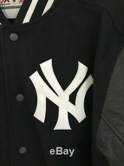 Majestic New York Yankees On Field Stadium Varsity Jacket Size XL MLB