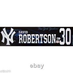 Mariano Rivera Final Yankee Stadium Home Game David Robertson Locker Plate Tag