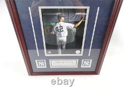 Mariano Rivera NY Yankees Final Game With Stadium Ticket Framed Photo 19x39